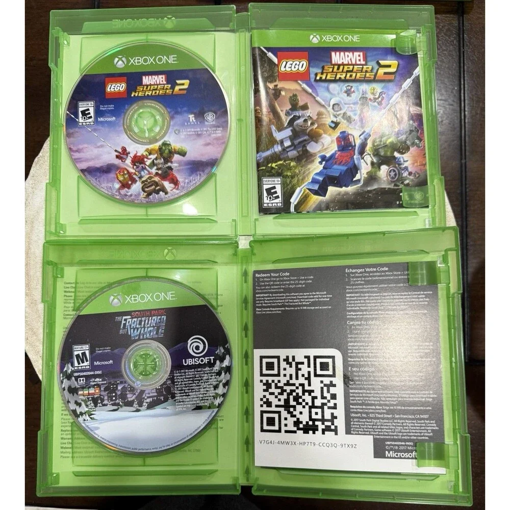 Xbox One  Lego Marvel Super Heroes 2, South Park The Fractured But Whole - lot 2